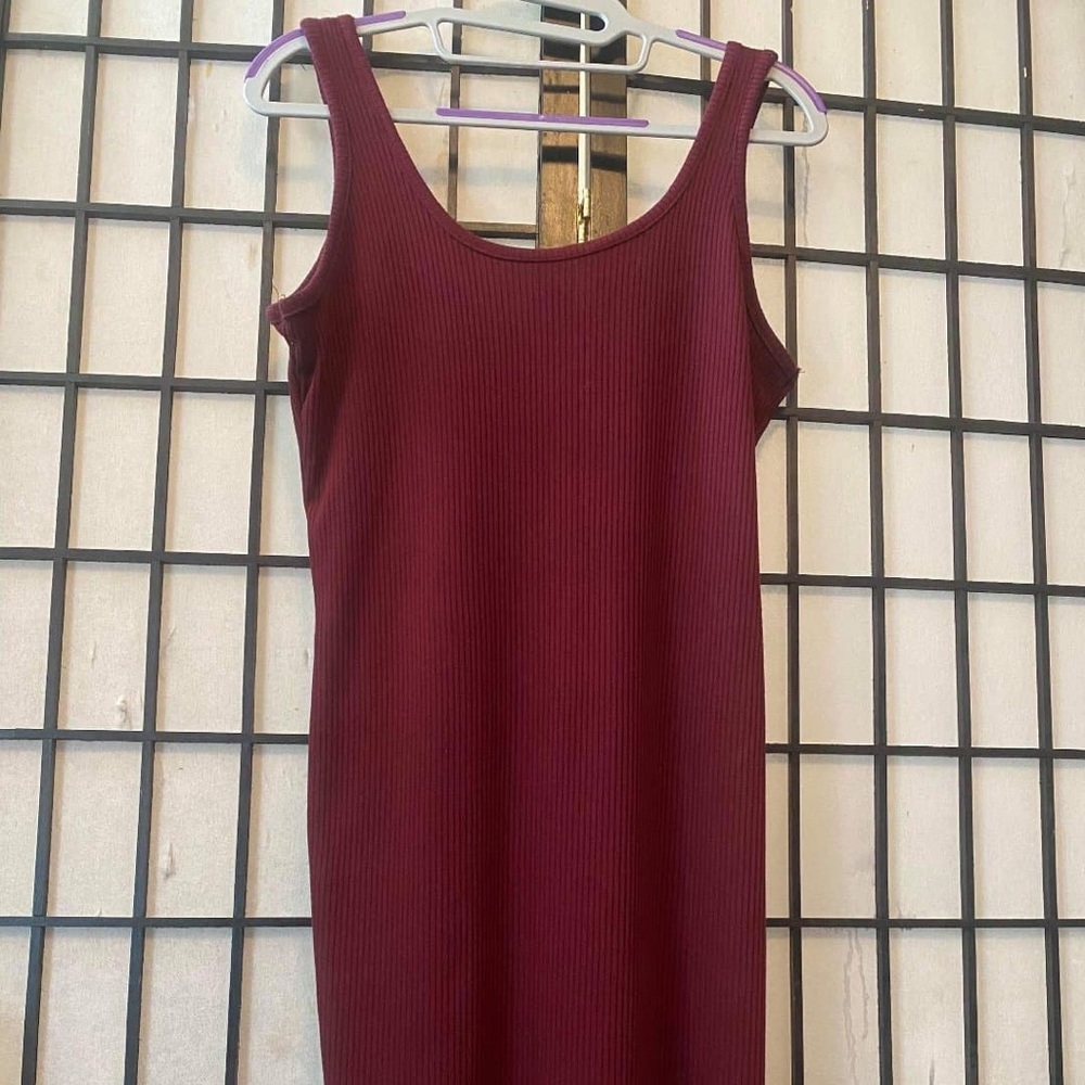 Burgundy Bodycon Dress